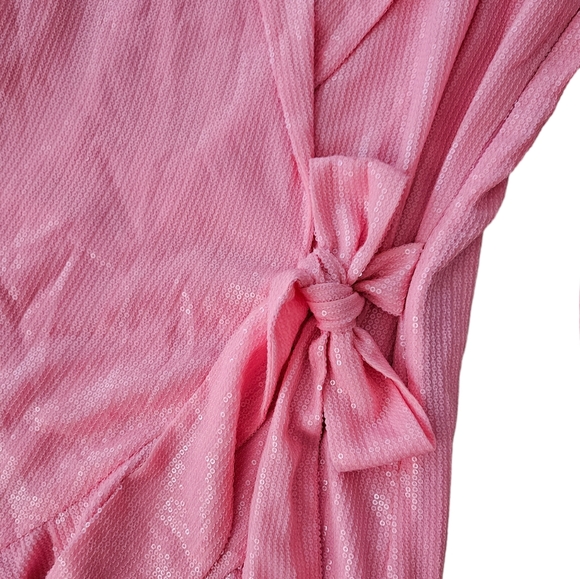 Anthropologie Vineet Bahl Sequin Wrap Dress - Picture 4 of 5